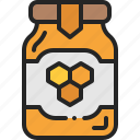 honey, honeycomb, product, sweet, jar, pot, bottle