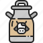 milk, bucket, dairy, barrel, product, tank, farm 