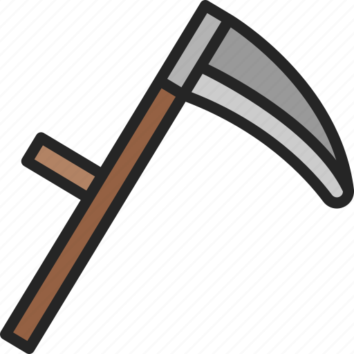 Scythe, tool, farming, harvest, reaper, blade, weapon icon - Download on Iconfinder