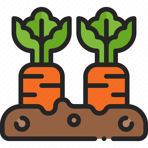 Vegetable, raised, bed, carrot, growth, plant, gardening icon - Download on Iconfinder