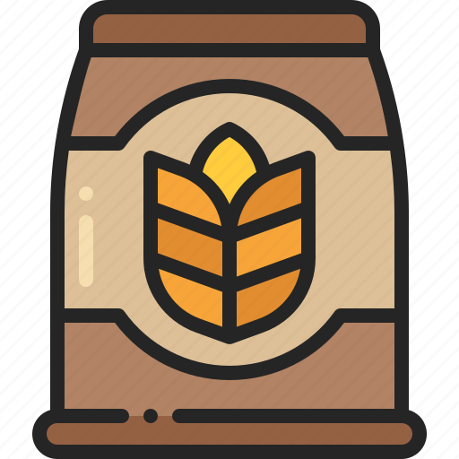 Wheat, grain, sack, bag, harvest, flour, seed icon - Download on Iconfinder