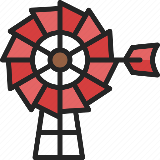 Windmill, farm, turbine, tower, propeller, power, rural icon - Download on Iconfinder