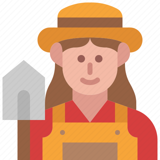 Farmer, woman, profession, occupation, avatar, female, user icon - Download on Iconfinder