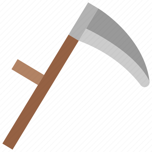 Scythe, tool, farming, harvest, reaper, blade, weapon icon - Download on Iconfinder