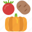 vegetable, harvest, potato, tomato, pumpkin, food, agricultural 