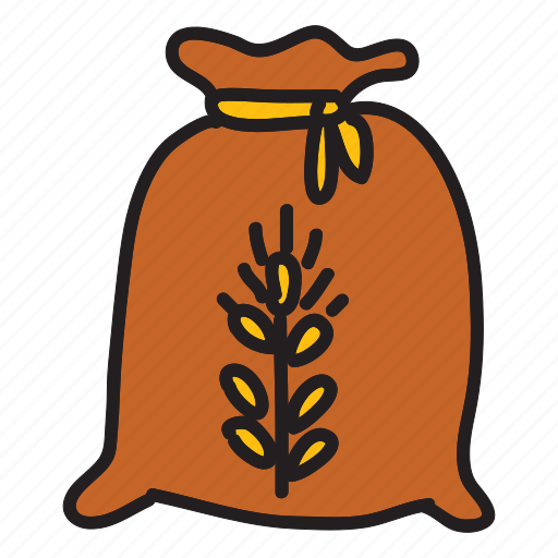 Bag, farm, harvest, nature, product, wheat icon - Download on Iconfinder