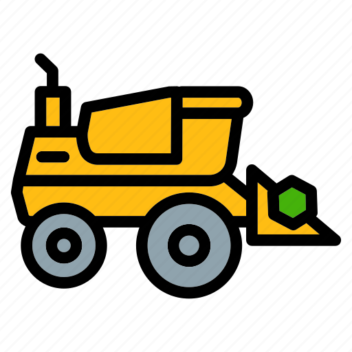 Harvester, farm, farming, heavy, machine, vehicle icon - Download on Iconfinder