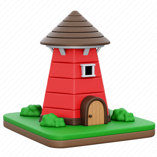 Silo, farm, livestock, agriculture, barn 3D illustration - Download on Iconfinder