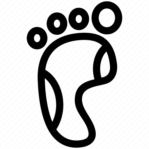 Footprint, foot, symbol, print, sign, footstep icon - Download on Iconfinder