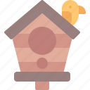 bird, house, nest, wood, farm