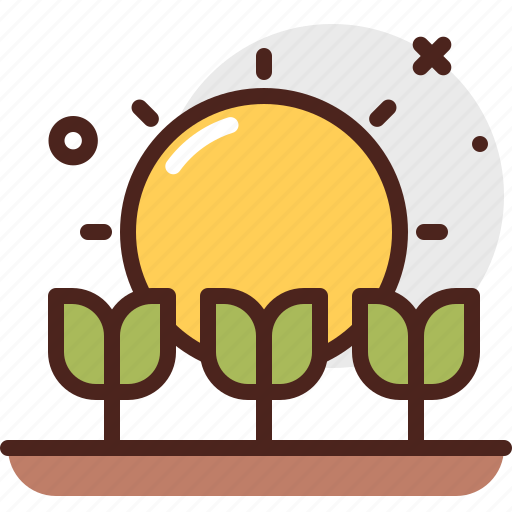 Agriculture, gardening, landscape, sun icon - Download on Iconfinder