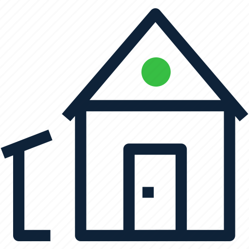 House, garage, building, estate, field icon - Download on Iconfinder