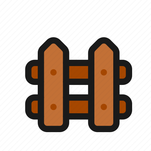 Fence, timber, wooden, yard, livestock, agriculture, area icon - Download on Iconfinder