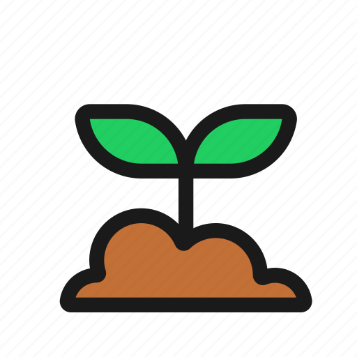 Seed, plant, bud, gardening, shoot, leaf, botany icon - Download on Iconfinder
