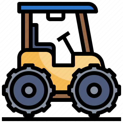 Farm, harvest, tractor, transportation, vehicle icon - Download on Iconfinder