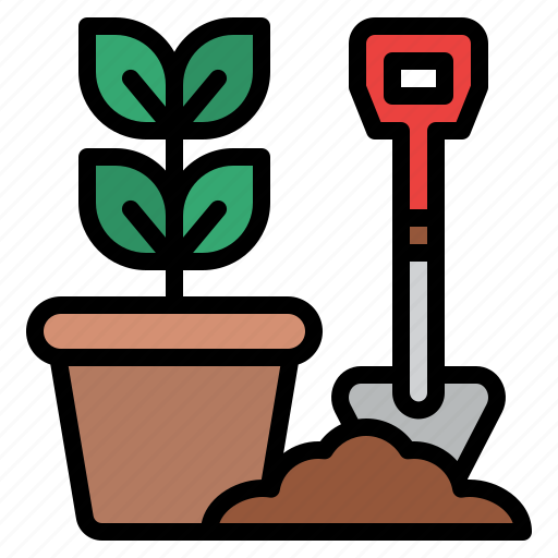 Gardening, plant, pot, shovel icon - Download on Iconfinder