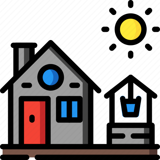 Agriculture, farm, farming, house, well icon - Download on Iconfinder