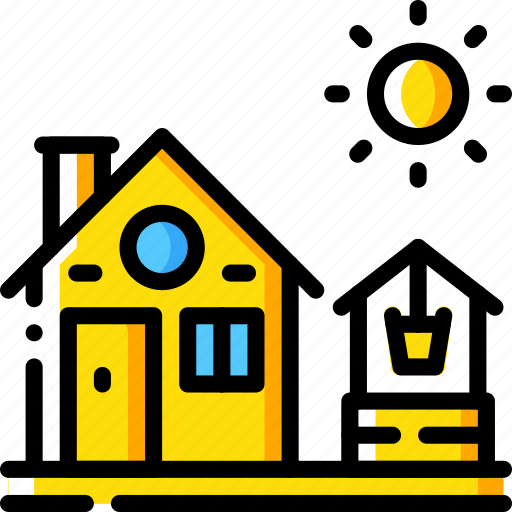 Agriculture, farm, farming, house, well icon - Download on Iconfinder