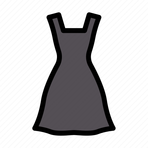 Dress, female, cloth, garments, fashion icon - Download on Iconfinder