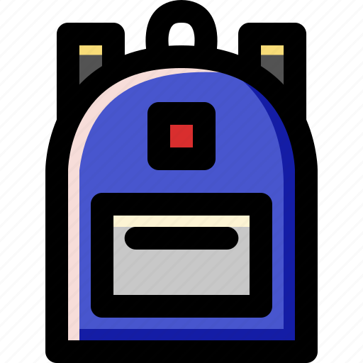 Backpack, bag, fashion, knapsack, luggage, rucksack, school icon - Download on Iconfinder