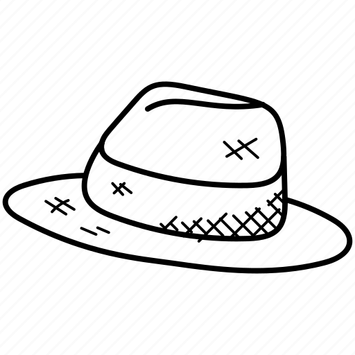 Beach hat, cowboy hat, floppy hat, hat, summer hat icon - Download on Iconfinder