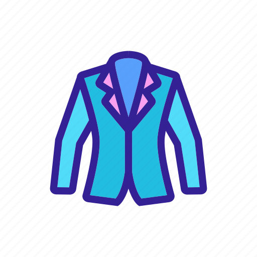 Clothes, contour, fashion, jacket icon - Download on Iconfinder