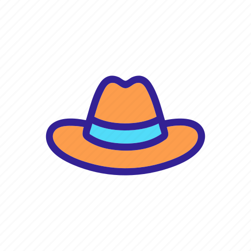 Clothes, contour, fashion, hat, object, silhouette icon - Download on Iconfinder