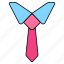 tie, necktie, apparel, attire, menswear 