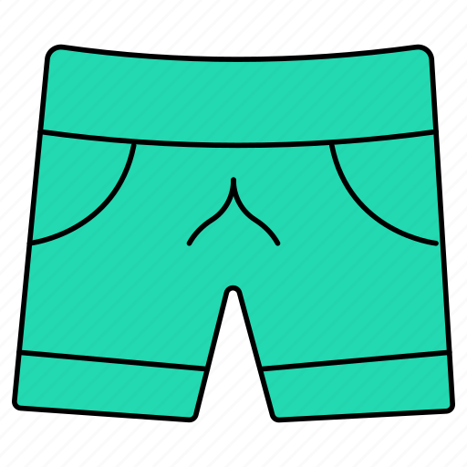 Shorts, swimwear, menswear, attire, apparel icon - Download on Iconfinder