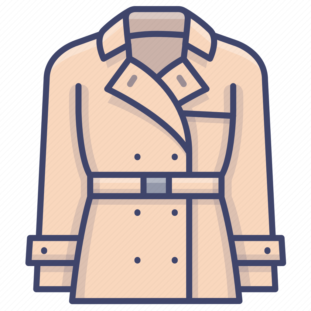 Clothes, coat, fashion, trench icon - Download on Iconfinder