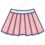 fluffy, girl, mini, skirt 