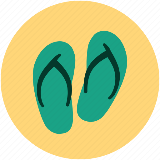 Flip flops, flip shoes, jandals, slipper, slipper pair, toilet slipper icon - Download on Iconfinder
