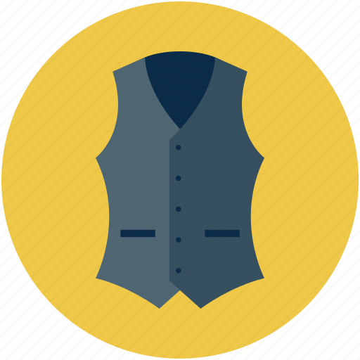 Casual vests, man dress, man vest, men denim waistcoat, vest, waistcoat icon - Download on Iconfinder