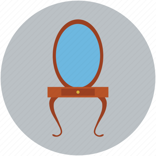 Beauty salon mirror, beauty table, mirror, mirror table icon - Download on Iconfinder