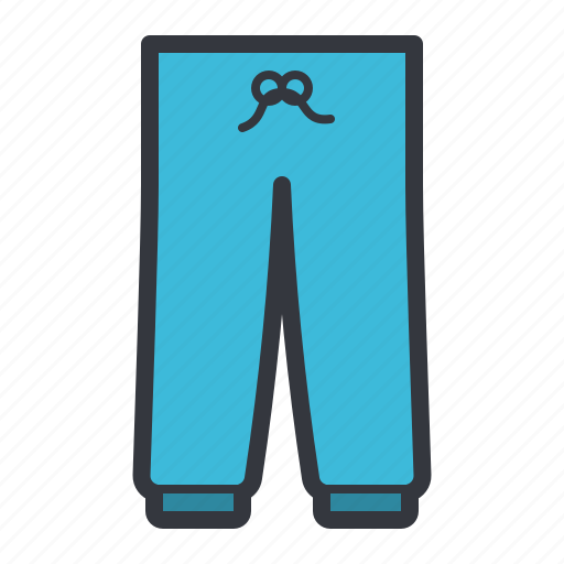 Blue, sweatpants icon - Download on Iconfinder on Iconfinder