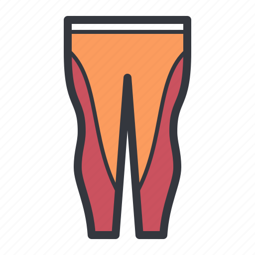 Orange, fitted, pants icon - Download on Iconfinder