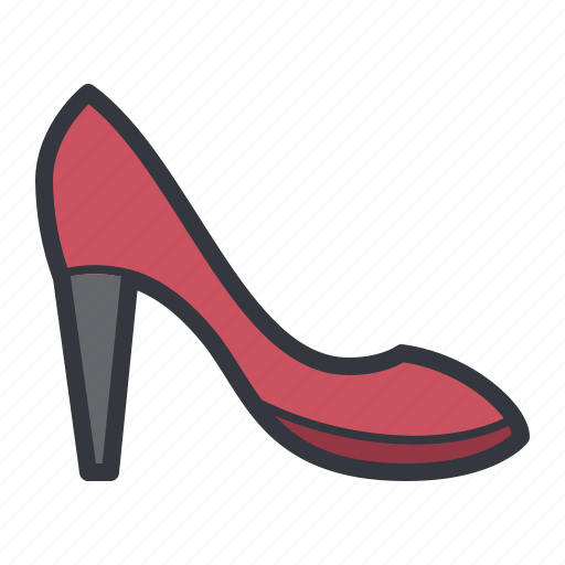 Red, high, heel icon - Download on Iconfinder on Iconfinder