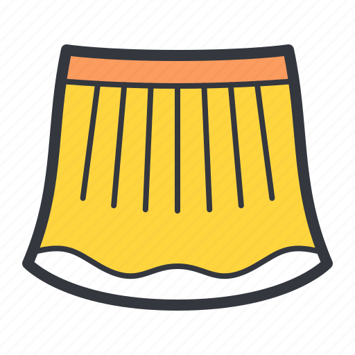 Yellow, skirt icon - Download on Iconfinder on Iconfinder