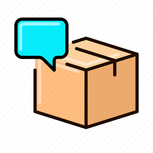 Delivery, comment, shipping, box, parcel icon - Download on Iconfinder