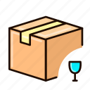 fragile, box, package, logistic