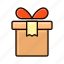 gift, wrap, present, box, delivery 