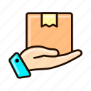 hand, package, shipping, box, delivery, parcel