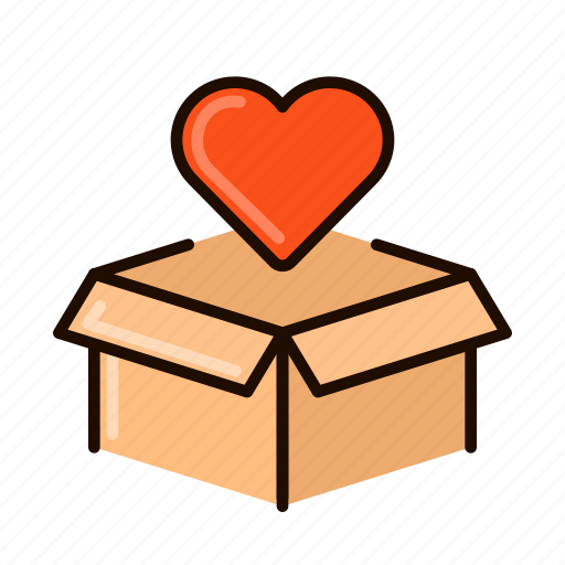 Love, box, heart, delivery, romantic icon - Download on Iconfinder