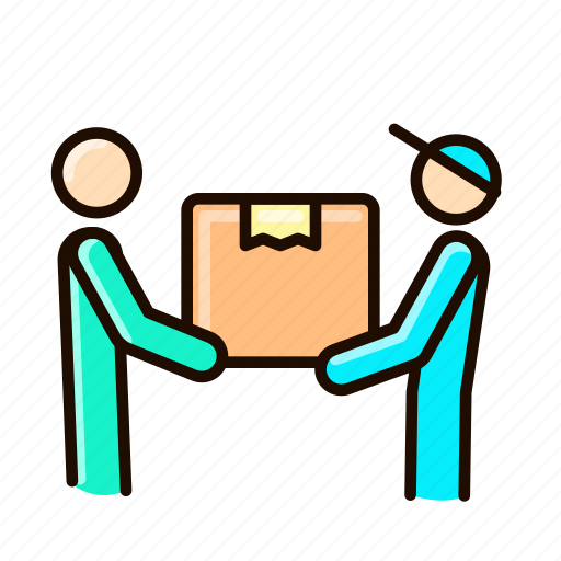 Movers, shipping, delivery, logistics, box icon - Download on Iconfinder