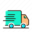 truck, delivery, shipping, transport