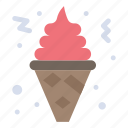 cone, cream, fast, food, ice