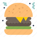 burger, fast, food