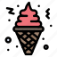 cone, cream, fast, food, ice 