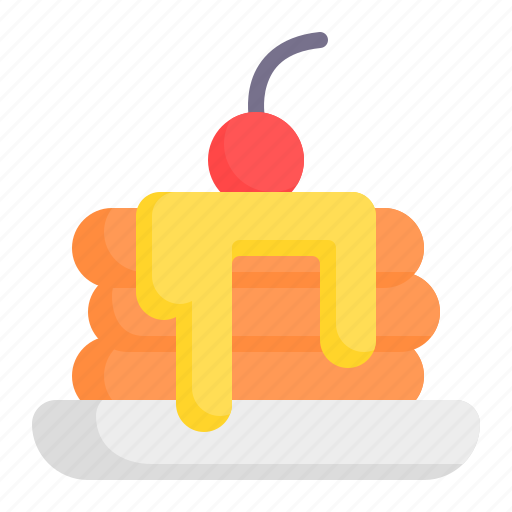Pancake, pancakes, crepe, flapjack, food, fast food icon - Download on Iconfinder