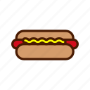 .svg, hot dog, sausage, fast food, barbecue, ketchup